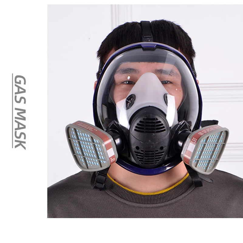 Best Sellers Industrial Full Half Face Chemical Respirator Filter Tactical Anti Toxic Dust Tear Gas Mask Face shields