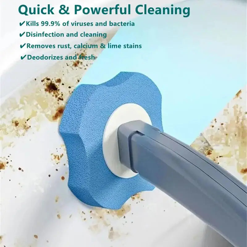 Disposable Toilet Brush Refills - 24 Pack Replacement Heads