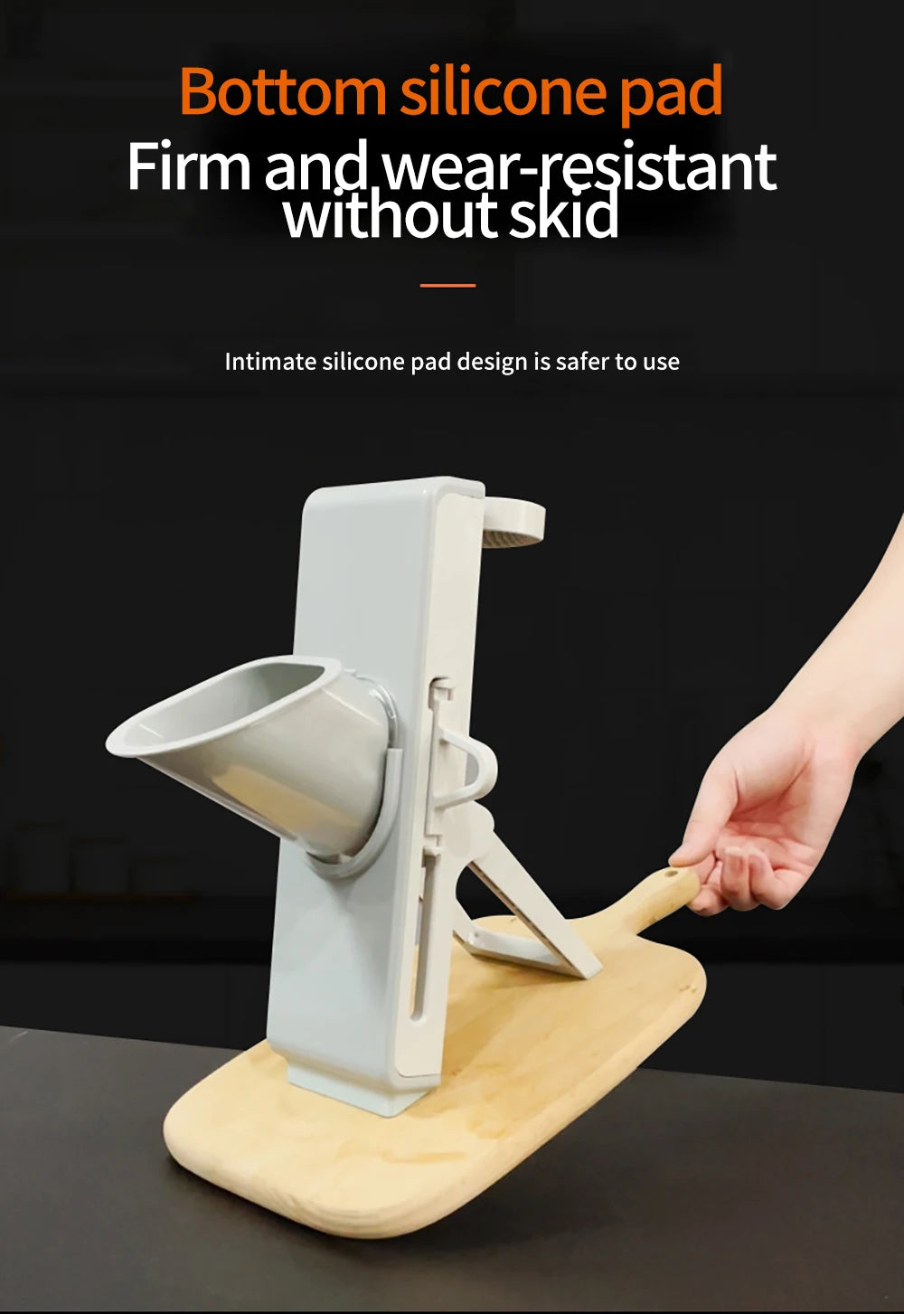 Multifunctional Vegetable Slicer - Manual Food Chopper with Interchangeable Blades