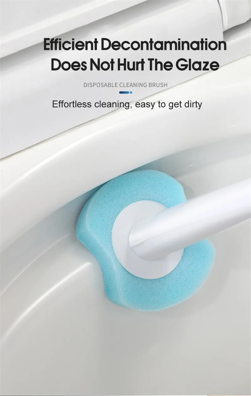 Disposable Toilet Brush Refills - 24 Pack Replacement Heads