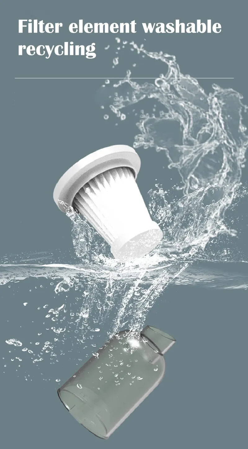 Portable Handheld Vacuum Cleaner - 9000Pa USB Rechargeable Car & Home Vacuum