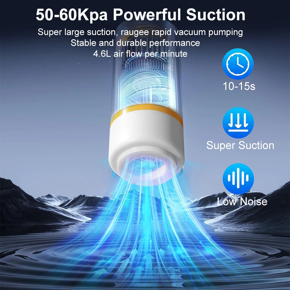 Mini Electric Air Pump Rechargeable for Food Fresh-Keeping Vacuum Sealed Bag Storage Bag Automatic Vacuum Compression Machine