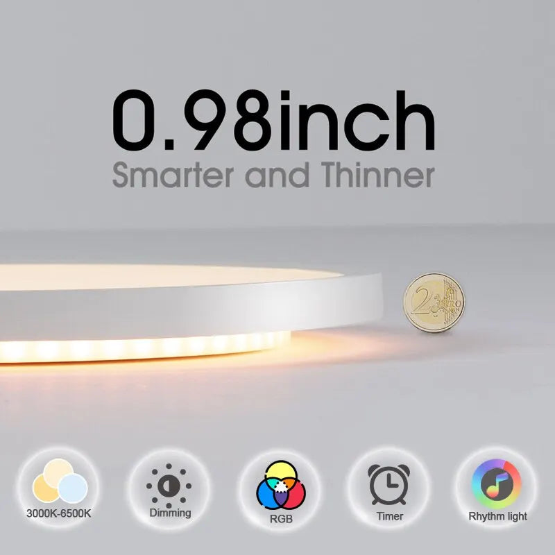 Smart RGB LED Ceiling Light - WiFi Voice Control with Alexa & Google Home