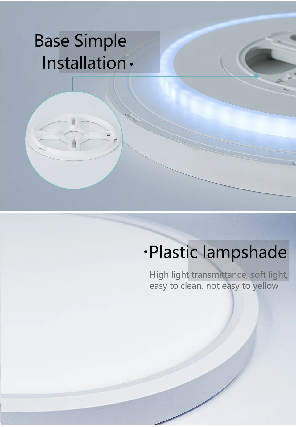 Smart RGB LED Ceiling Light - WiFi Voice Control with Alexa & Google Home