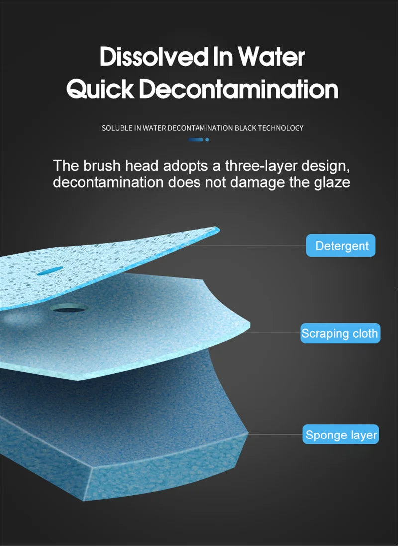 Disposable Toilet Brush Refills - 24 Pack Replacement Heads