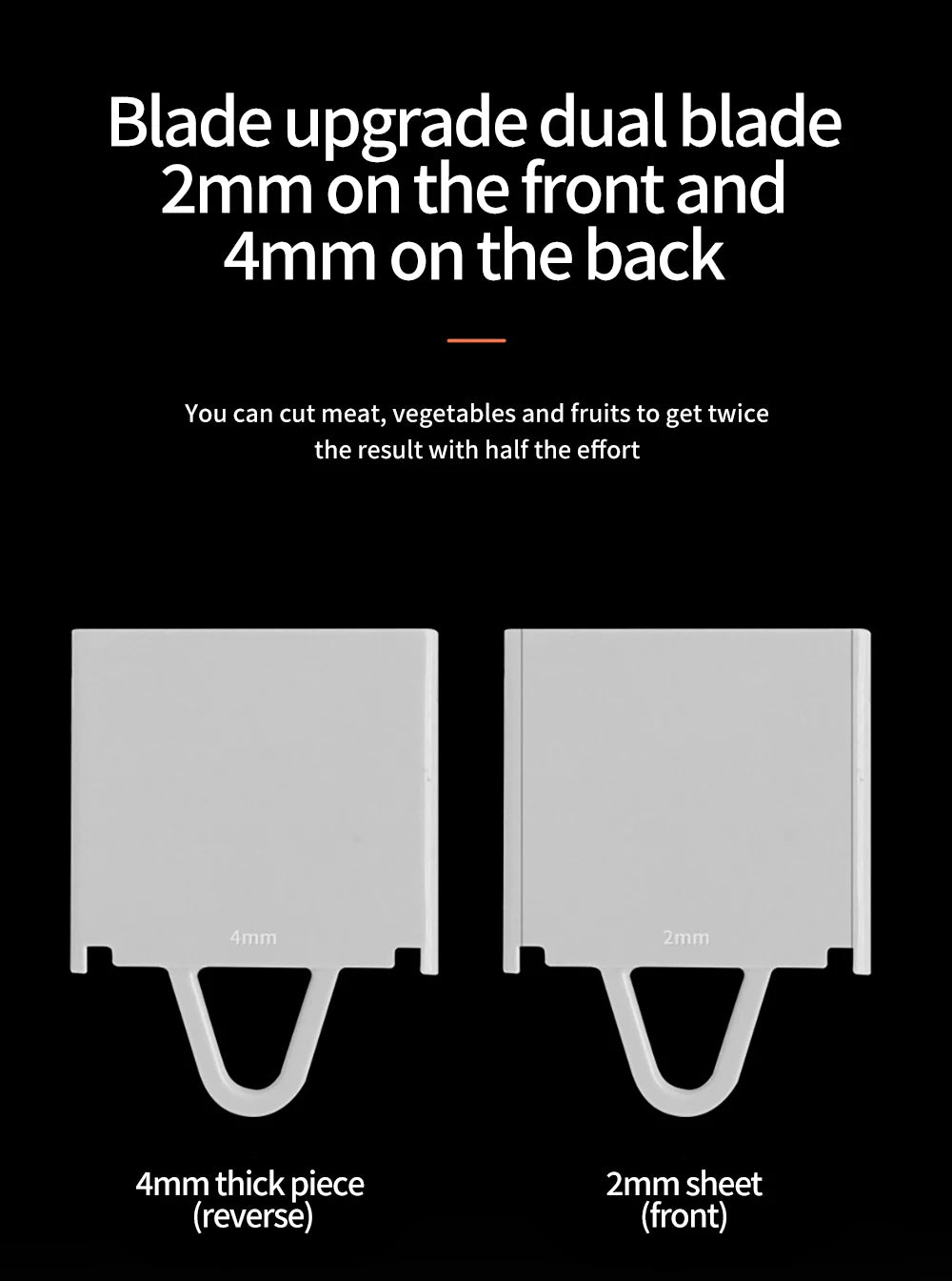 Multifunctional Vegetable Slicer - Manual Food Chopper with Interchangeable Blades