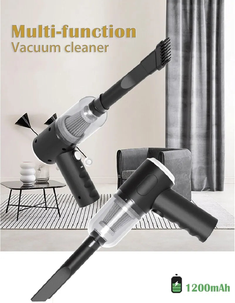 Portable Handheld Vacuum Cleaner - 9000Pa USB Rechargeable Car & Home Vacuum