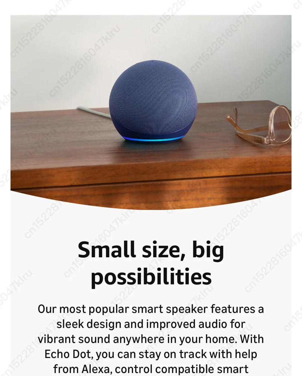 Alexa Smart Speaker - Echo Dot & Pop 5th Gen with Voice Control & Clock