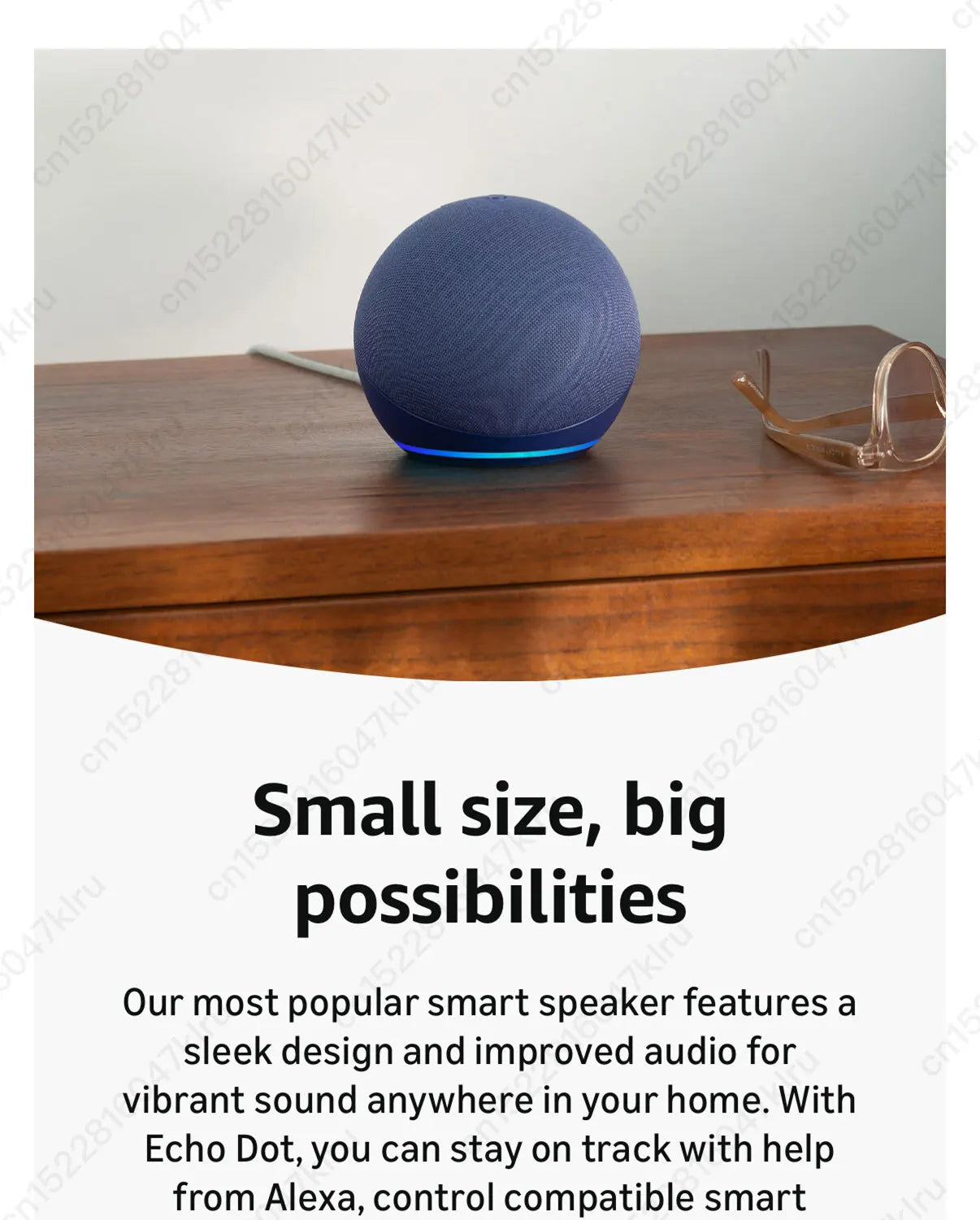 Alexa Smart Speaker - Echo Dot & Pop 5th Gen with Voice Control & Clock