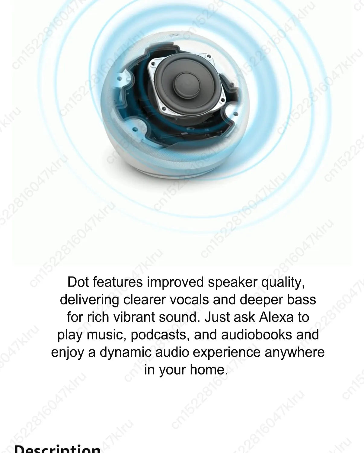 Alexa Smart Speaker - Echo Dot & Pop 5th Gen with Voice Control & Clock