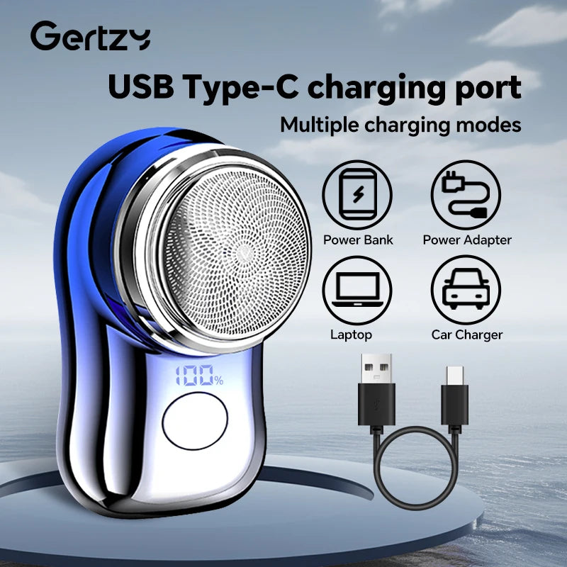 Rechargeable Mini Electric Shaver - Portable, One Button, Easy to Carry Shaver