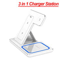 3-in-1 Wireless Charging Station - 30W Fast Charger for iPhone, Apple Watch & AirPods