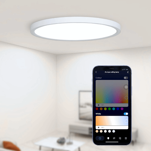 Smart RGB LED Ceiling Light - WiFi Voice Control with Alexa & Google Home