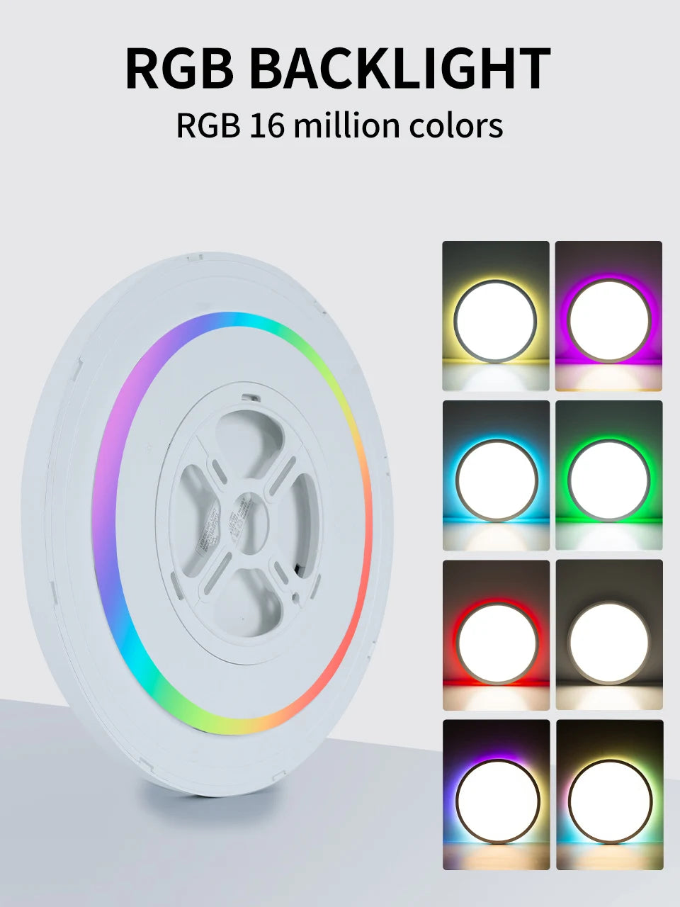 Smart RGB LED Ceiling Light - WiFi Voice Control with Alexa & Google Home