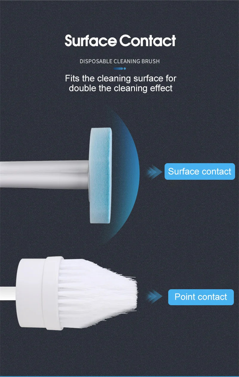 Disposable Toilet Brush Refills - 24 Pack Replacement Heads