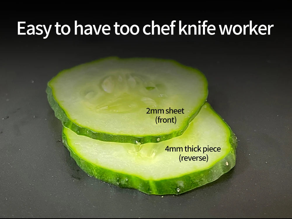 Multifunctional Vegetable Slicer - Manual Food Chopper with Interchangeable Blades