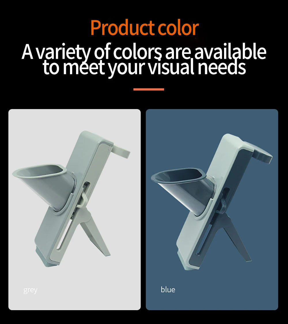 Multifunctional Vegetable Slicer - Manual Food Chopper with Interchangeable Blades