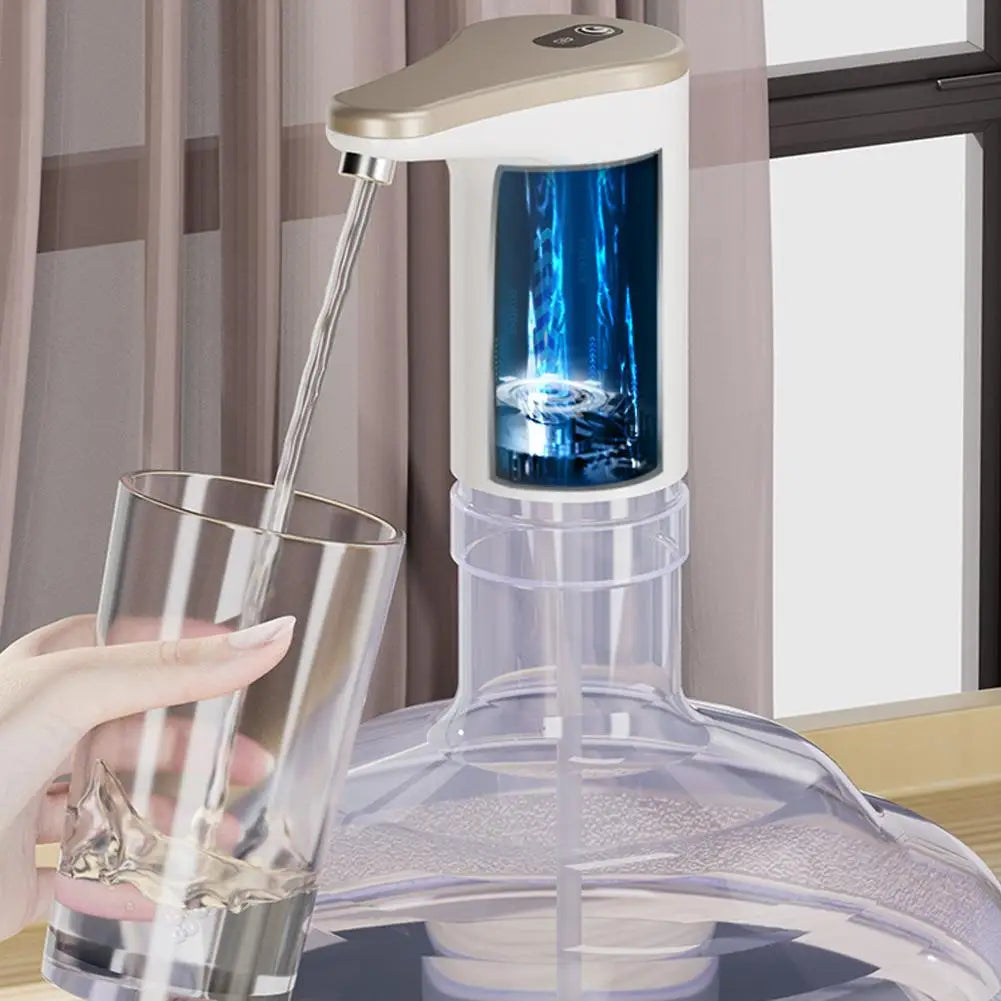 Electric Water Bottle Pump Ultra Silent Drinking Water Dispenser Universial USB Rechargeable Pump for Kitchen Office Home