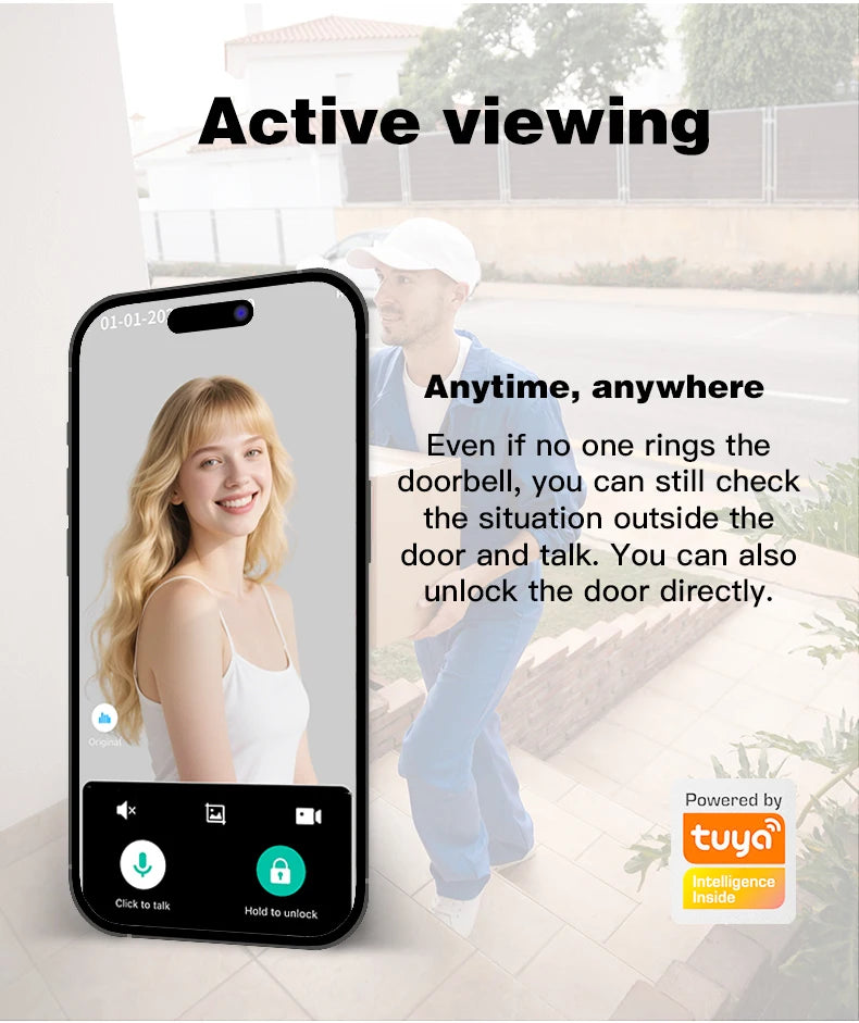 PHIPULO 3D Face Recognition Unlock Digital Door Lock With Fingerprint Password Unlock Keyless Electronic Door Lock