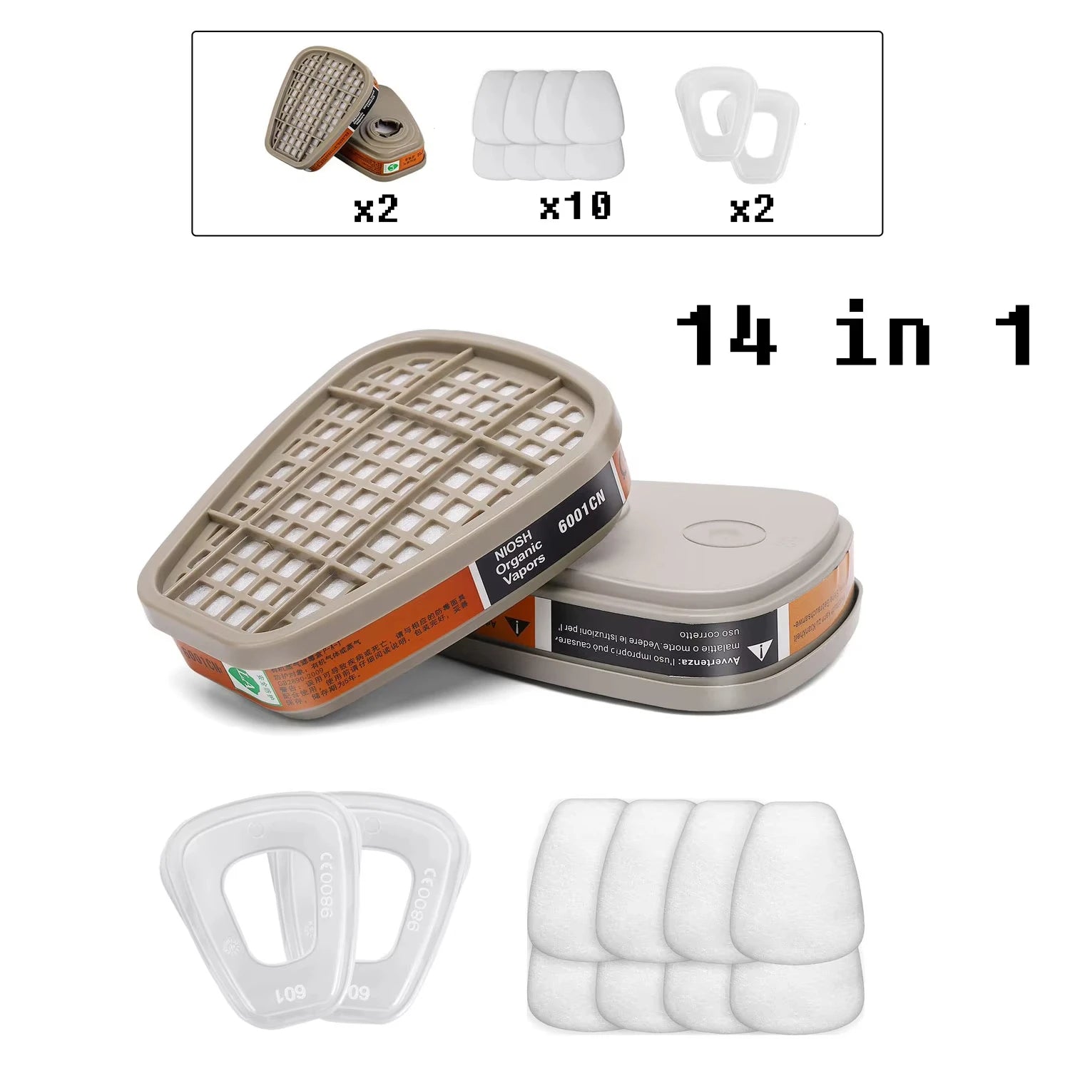 Anti-Fog 6800 Gas Mask Industrial Painting Spraying Respirator Safety Work Filter Dust Proof Full Face Formaldehyde Protection