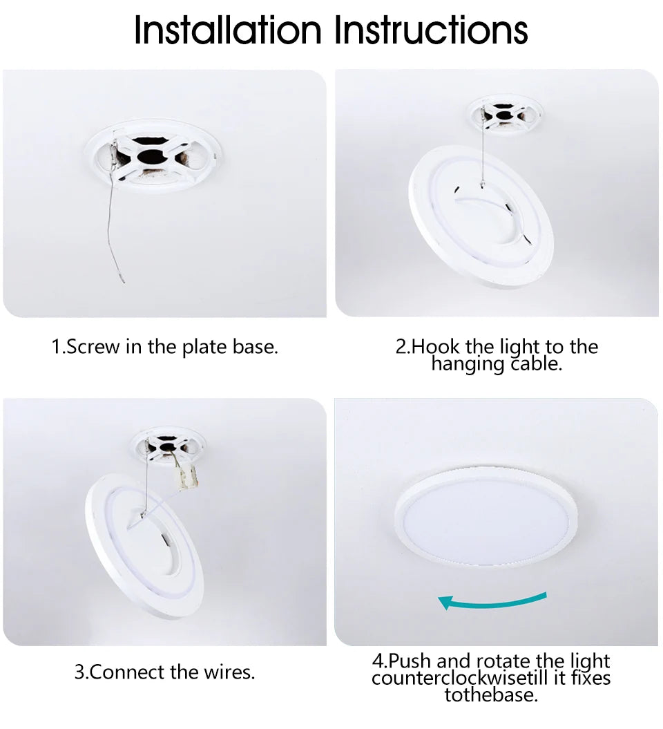 Smart RGB LED Ceiling Light - WiFi Voice Control with Alexa & Google Home