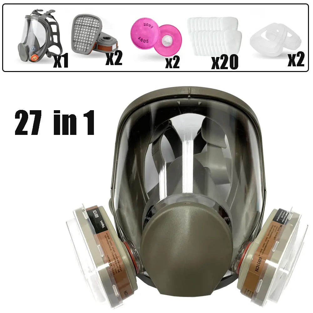 Formaldehyde Protection Anti-Fog 6800 Gas Mask Industrial Painting Spraying Respirator Safety ...