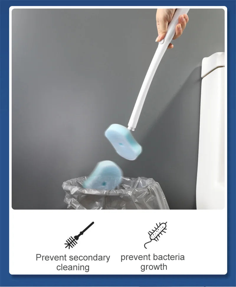 Disposable Toilet Brush Refills - 24 Pack Replacement Heads