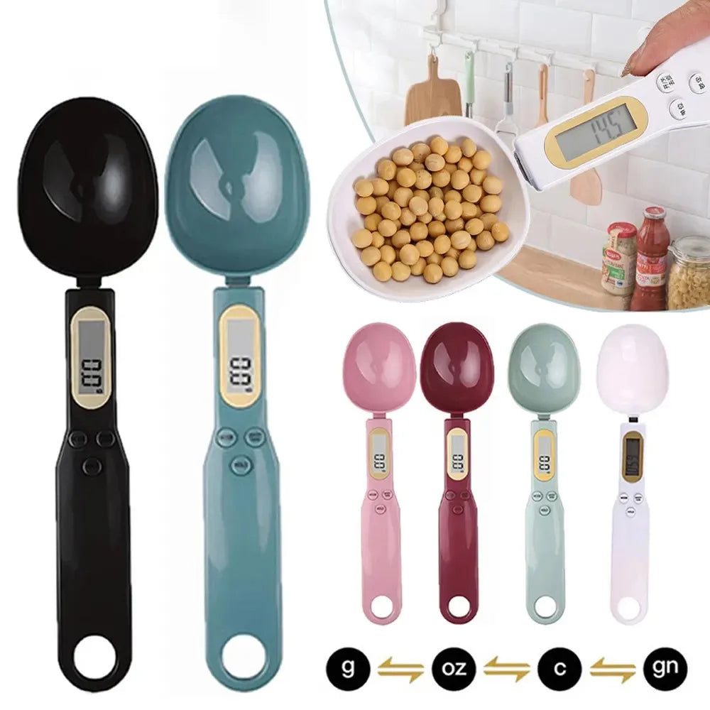 Digital Measuring Spoon Scale - LCD Kitchen Scale 500g/0.1g Precision