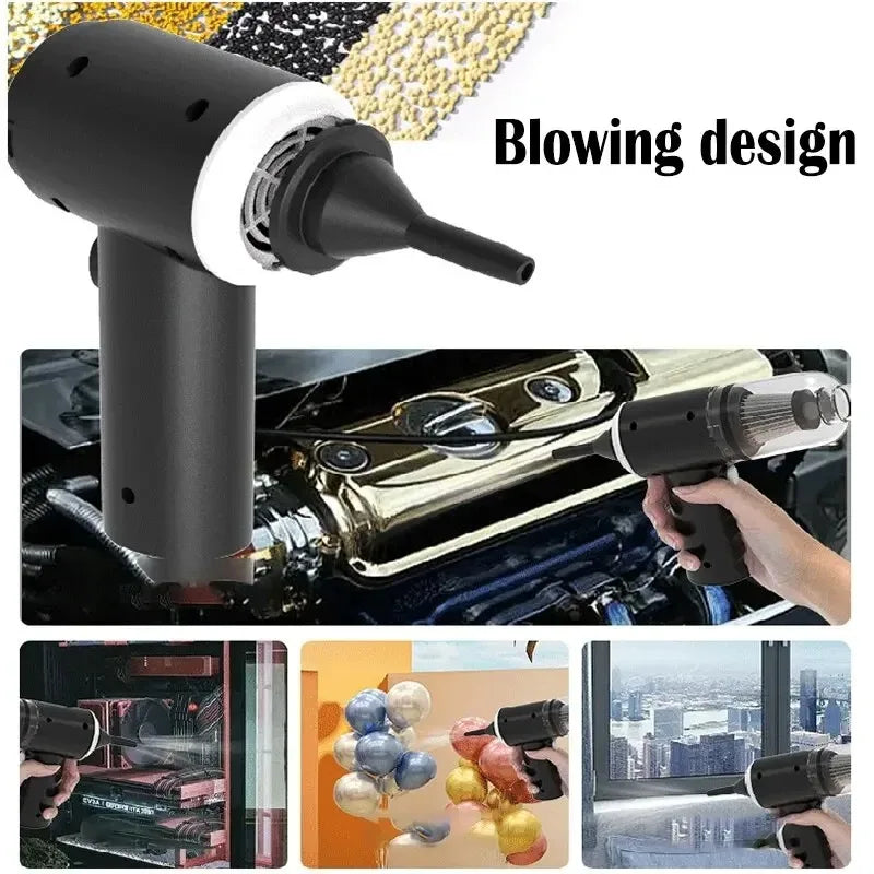 Portable Handheld Vacuum Cleaner - 9000Pa USB Rechargeable Car & Home Vacuum